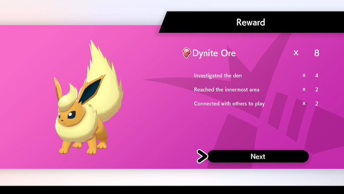ShinyLogSwSh's tweet photo. And a Dynamax Raid Adventure shiny! One step closer to having all the Eeveelution shinies! 😍 I named him Cheeto #pokemon #shinypokemon #swordandshield #pokemonsword #NintendoSwitch #shinyhunting https://t.co/2a3joBLtVw