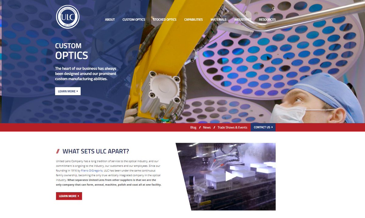 UnitedLens's tweet photo. It's official! Our new website is live!
Come check it out now!
https://t.co/8R9Lx3cYJh

#Optics #Photonics #MadeinUSA #Manufacturing #Engineering #eCommerce #Follow #Repost #Fabrication #WebsiteLaunch #NewWebsite #Website #Productivity #Branding #SmallBusiness #DigitalMarketing https://t.co/mIhHBSYpp8