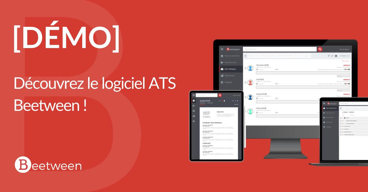 beetween_ats's tweet photo. [Démo]
Save the date ➡ Jeudi 14 janvier à 10h30, (re)découvrez le logiciel de recrutement #Beetween ! 📅
Comme chaque mois, nous vous proposons une démonstration ouverte de notre logiciel #ATS ⏯

N'attendez plus et inscrivez-vous au #webinar ➡https://t.co/tCI3eax7lD https://t.co/0nWa8ehNq2