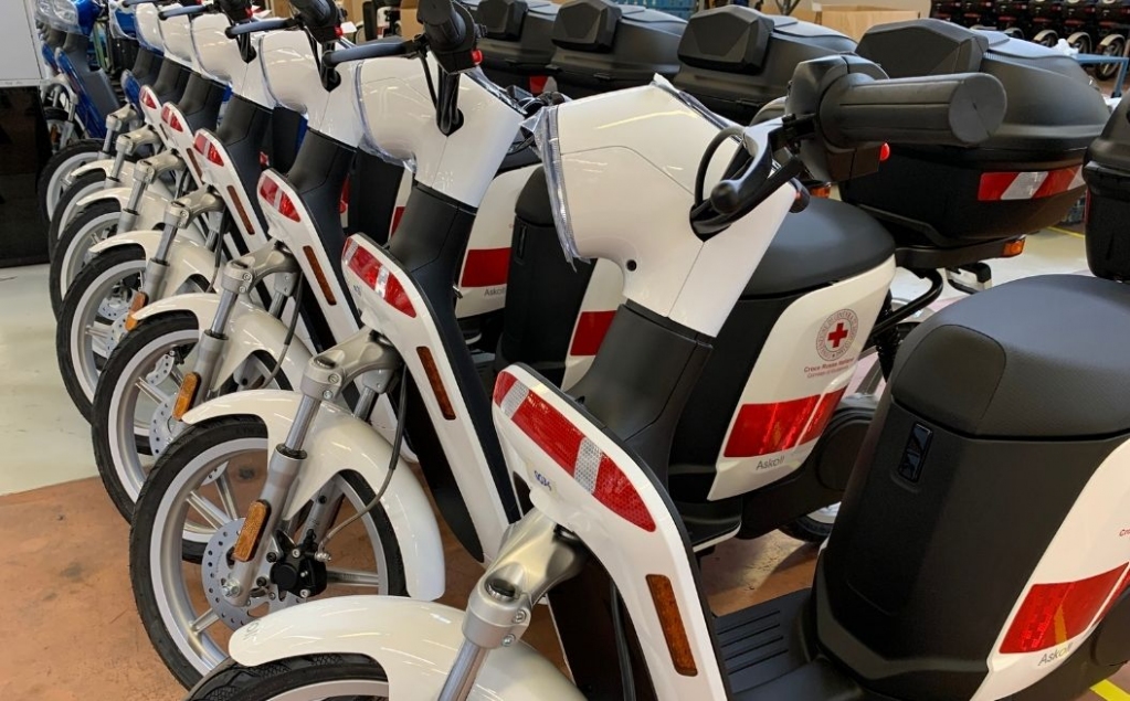 Gli scooter elettrici di <a href="/askoll_mobility/">Askoll I am elettrico</a> sono stati scelti da <a href="/crocerossa/">Croce Rossa Italiana</a> italiana bit.ly/3bxDfjx