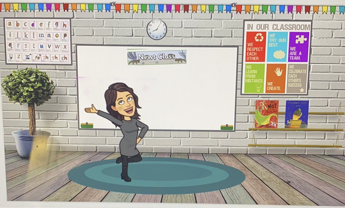 MissC_HIS's tweet photo. Today I made my first virtual classroom and I’m pretty chuffed about it...can you tell? 😊 #ITlead #remotelearning #virtualclassroom https://t.co/gVyvM6JY54