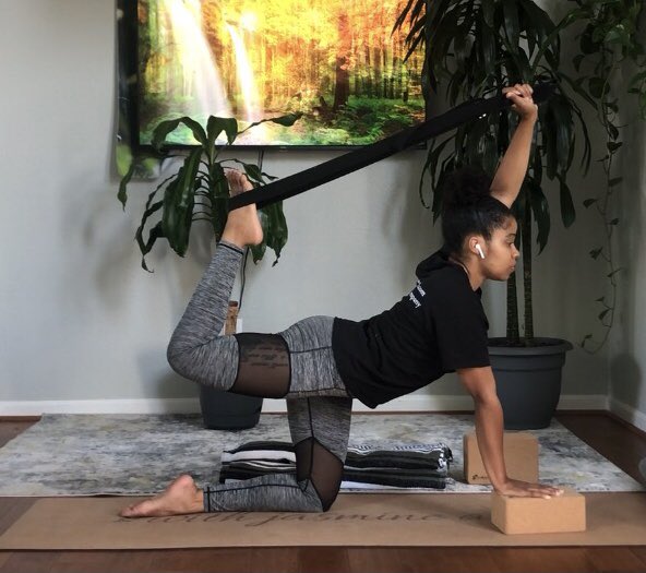 3.Your hip flexor is the muscle that helps lift your leg to walk and bend at the hip to sit. It gets really tight and short from you never moving it in the opposite direction which usually leads to back pain. Try lunges, bridge posture, dancer with a strap or King Arthur posture.