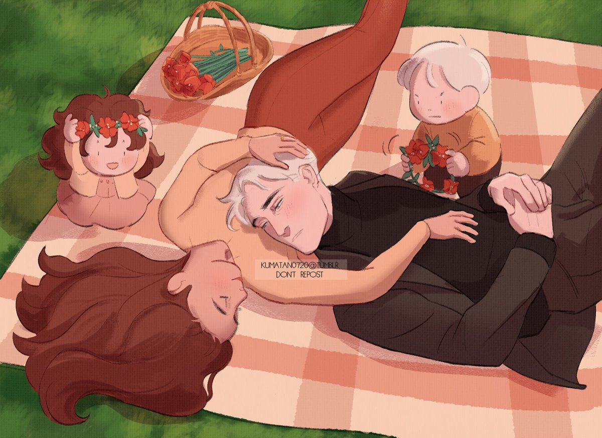 A tender moment under the sunset 🌹🌆#dramione #scorpiusmalfoy