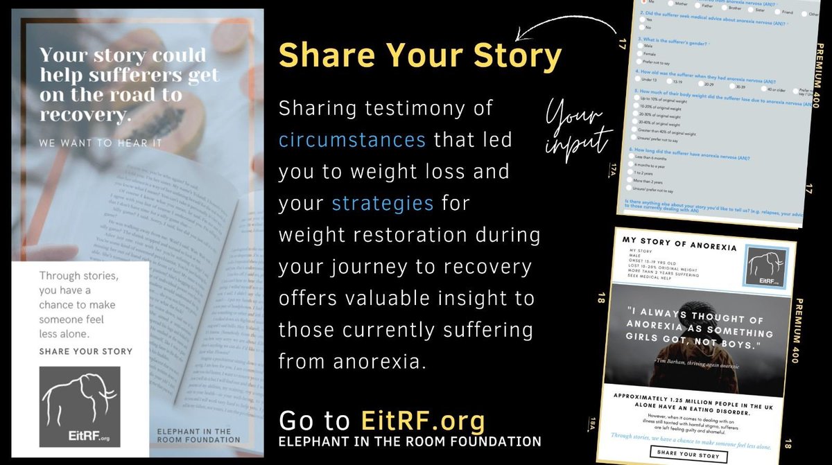 EitRForg's tweet photo. When it comes to dealing with the stigma of anorexia, sufferers are left feeling guilty and shameful. Sharing your story can really help, so if you've got one, go to https://t.co/JBTrhOLA8z! https://t.co/CNzJjF1BI9