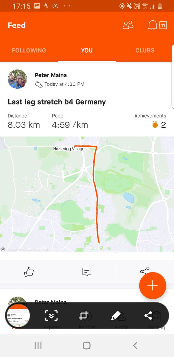 Last run before we travel