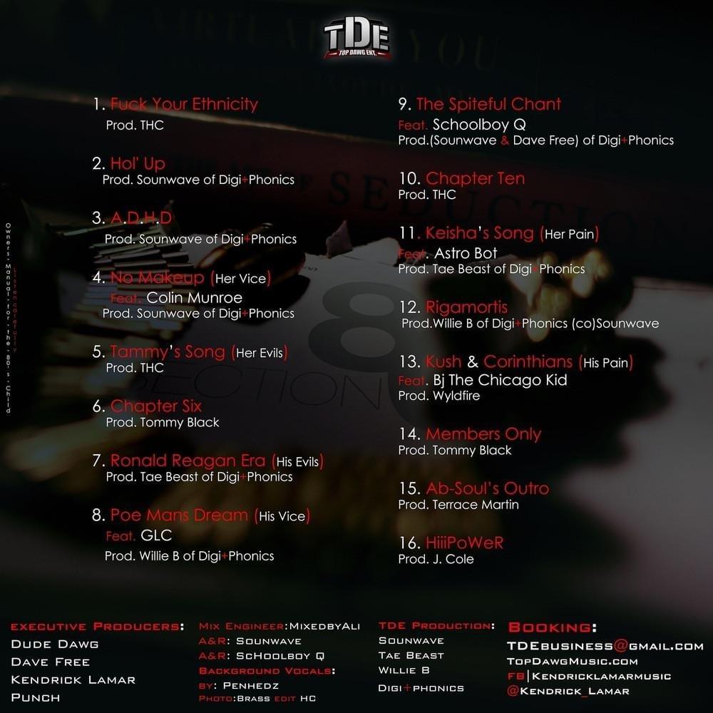 We actually got Ronald Reagan Era, Poe Mans Dreams, RIGAMORTUS, Kush & Corinthians, and HiiiPower on the same album. But.. we also got No Make Up, probably the only track on here that brings the album down.