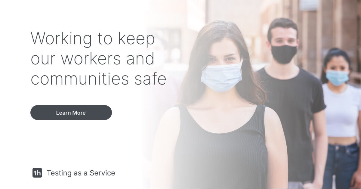 1healthio's tweet image. #1health continues to partner with companies &amp;amp; communities in our fight against COVID-19.

We’re proud to announce our partnership with CorVel Health to help keep essential workers safe.

Read the press release at lnkd.in/d_asR3b

#covid19test #testingasaservice