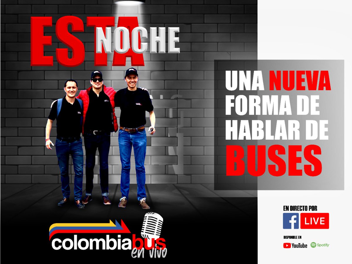 latinobus's tweet photo. Volvemos con la nueva temporada de #ColombiabusenVivo y por eso los esperamos en nuestro primer programa de 2021, hoy a las 8PM para que nos acompañen con lo que pasa en el mundo de los buses.
Invitan: @YutongGlobal, @grupovanti, @MAQUITECNICOS y #MetGroup
¡Vengan con nosotros! https://t.co/Jt0z3dmsEz