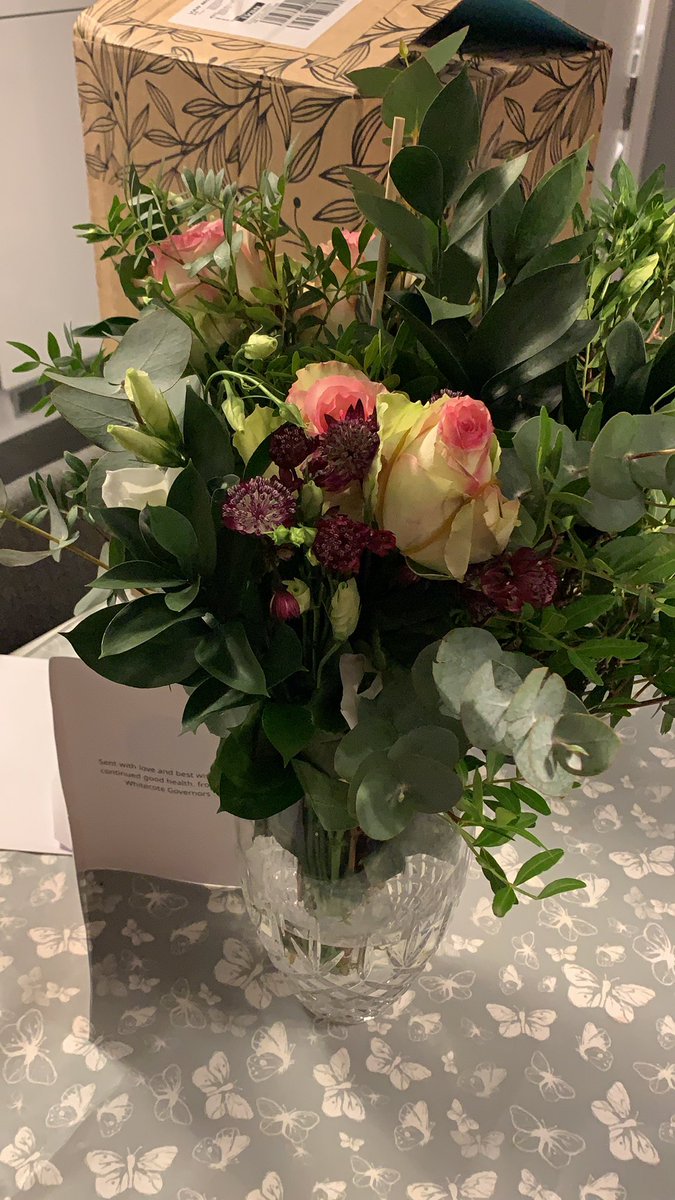 Feeling the love today! Gorgeous flowers sent to me from the governors at whitecote primary where I am Chair, amazing gesture! What a surprise!