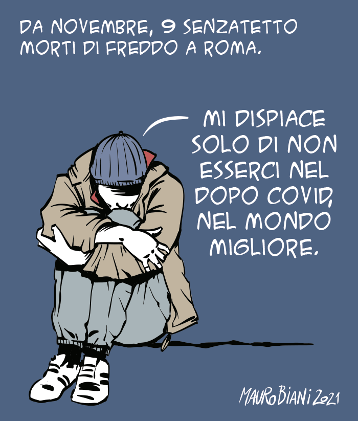 maurobiani's tweet photo. #senzatetto #freddo 
Mi dispiace.
Oggi su @repubblica https://t.co/NwE9Iz1tYM