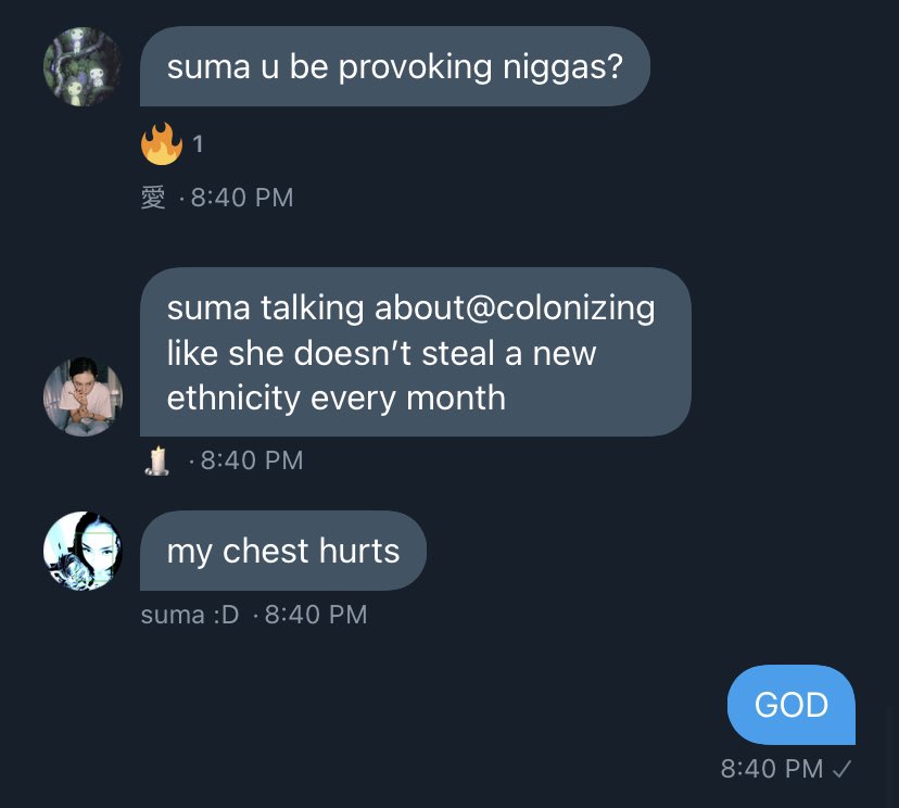 they be eating suma up my god