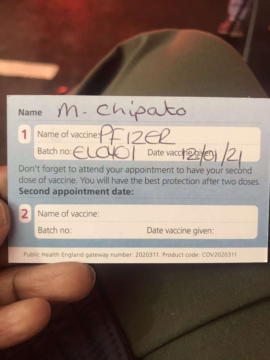 Just had my vaccine 