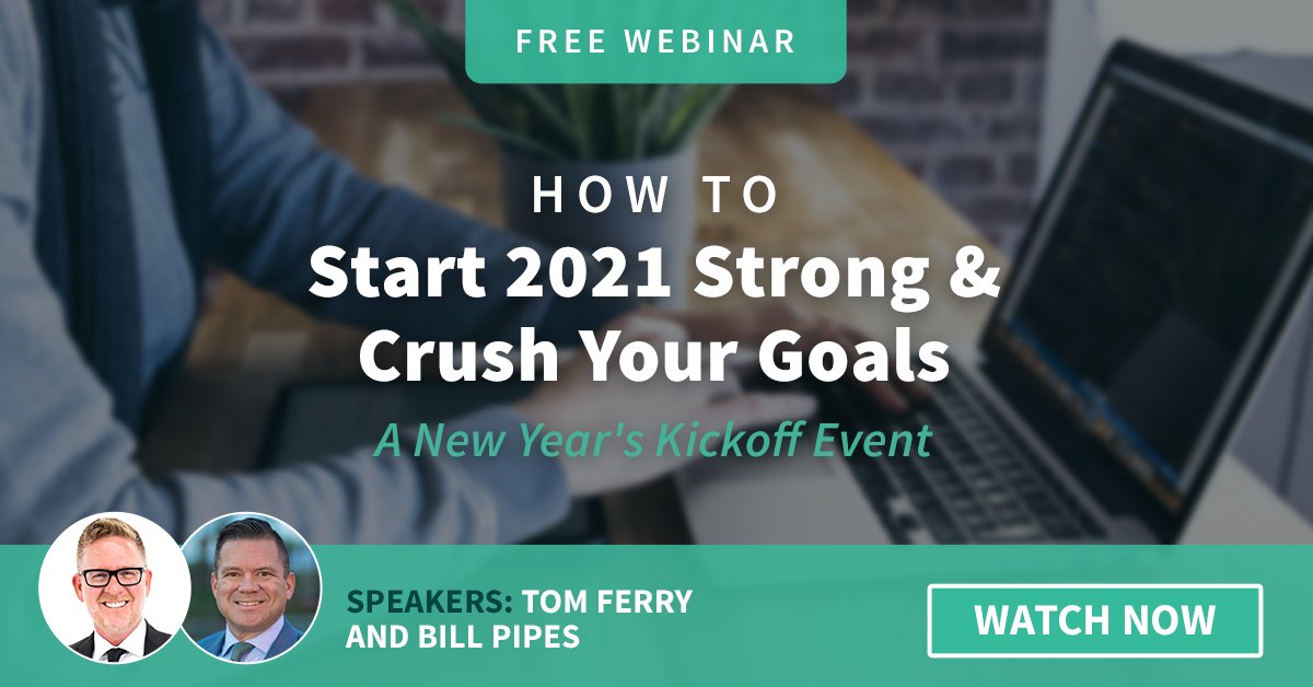 We all get the same 365 days. How do you plan on using them? Join us for an epic 2021 Kickoff Event, featuring the legendary <a href="/tomferry/">Tom Ferry</a> (#1 educator in real estate), and <a href="/CoachBPipes/">Bill Pipes</a> (business coach and consultant to top producing agents)! 

go.boomtownroi.com/how-to-start-2…