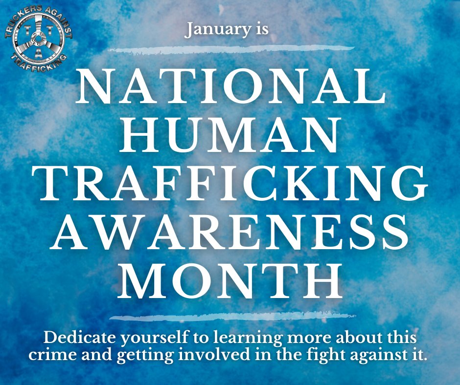 TAT’s message is simple: If you see a minor being
prostituted, or if you see an adult under pimp
control, these are trafficking victims. Make the call, save lives!
US: 1-888-373-7888 | Canada: 1-833-900-1010
Learn more: truckersagainsttrafficking.org
