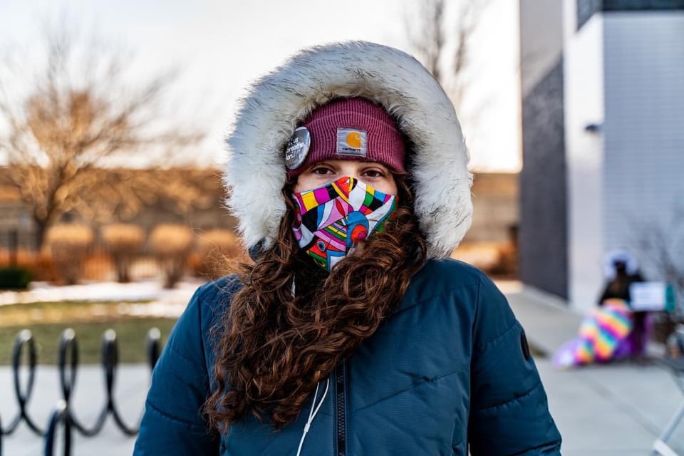 Lauren B. A teacher from a nearby highschool shows her solidarity with the elementary school by being part of the teach-out. (Notice earlier picture of her) “I’m mad, none of us are comfortable, I’m here to show my support for my CTU siblings.”