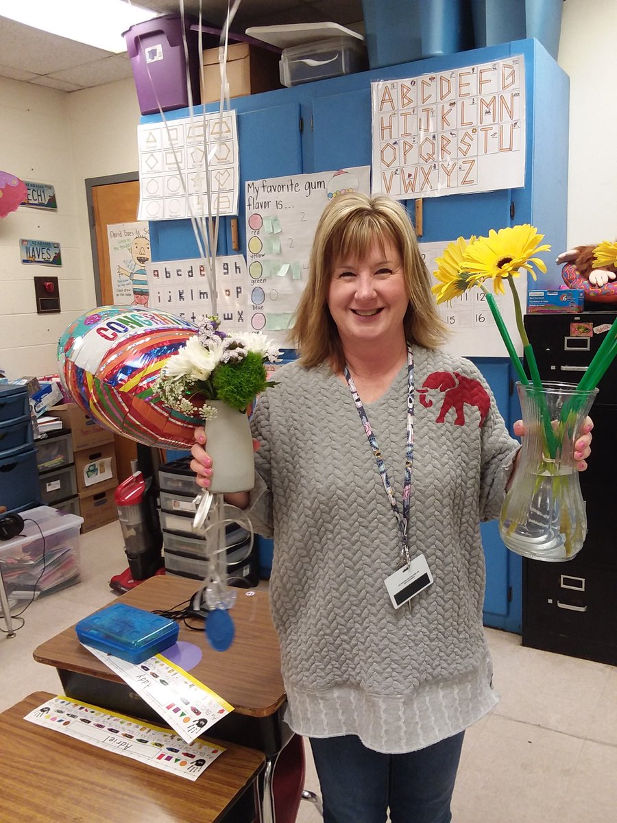 NorthHighlandEl's tweet photo. HPS Teacher of the Year for 2020-21 is Mrs. Gina Aldrich.  Everyone loves Mrs. Aldrich and she is a wonderful example of a top notch teacher!  #HPSSTRONG https://t.co/Y6PyZuw6cE