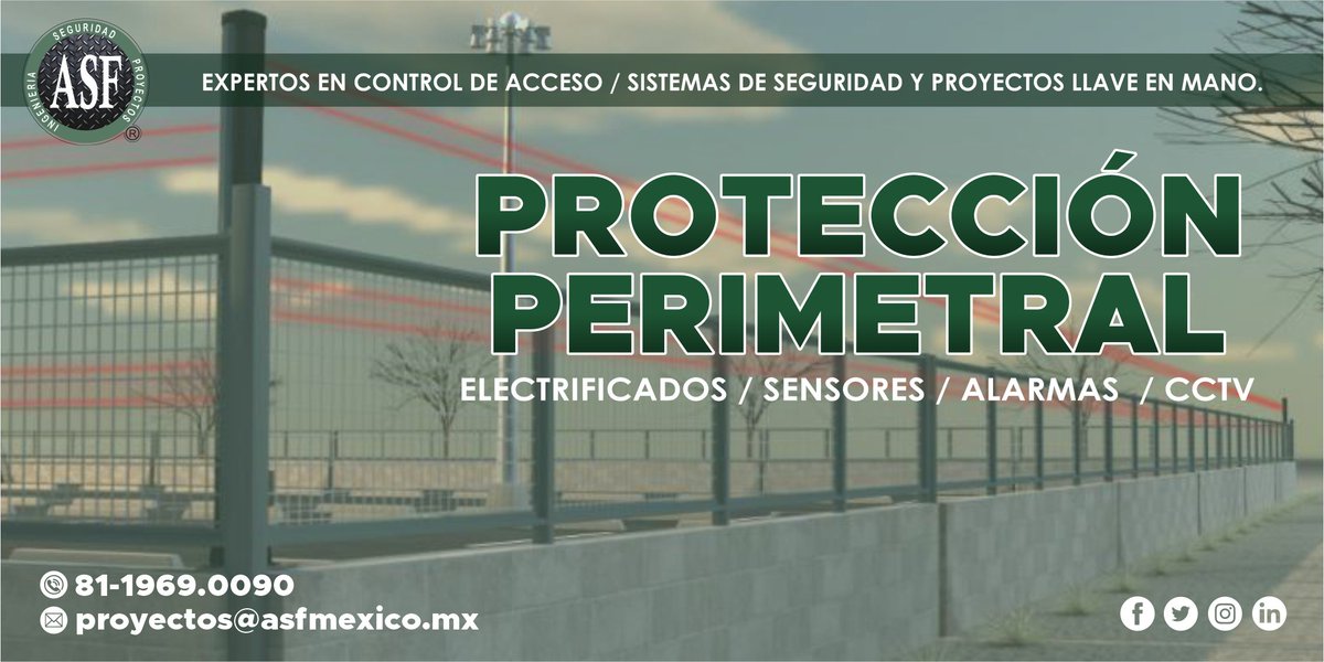 Contamos con sensores para interior y exterior, infrarrojos o microondas, detectores pasivos que pueden incluir cámaras, alarma y sensor de luz, electrificados y cctv que se pueden combinar para una mayor protección. #SistemasDeSeguridad #ControlDeAcceso #cctv