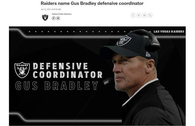 AndyHolloway's tweet photo. The fact that the @Raiders managed to spend time photoshopping a Raiders hat onto Ken Whisenhunt instead of the actual man they hired in Gus Bradley is an incredible feat of PR ineptitude.  

"We're not exactly sure who we hired...but they're going to be GREAT" https://t.co/HOD2FUnpH9