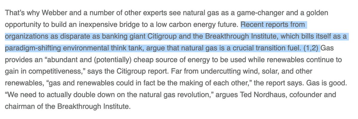 See also this discussion of the Breakthrough Institute from University of Washington's "Conservation Magazine"  https://www.conservationmagazine.org/2013/06/gas-pains/ (5)