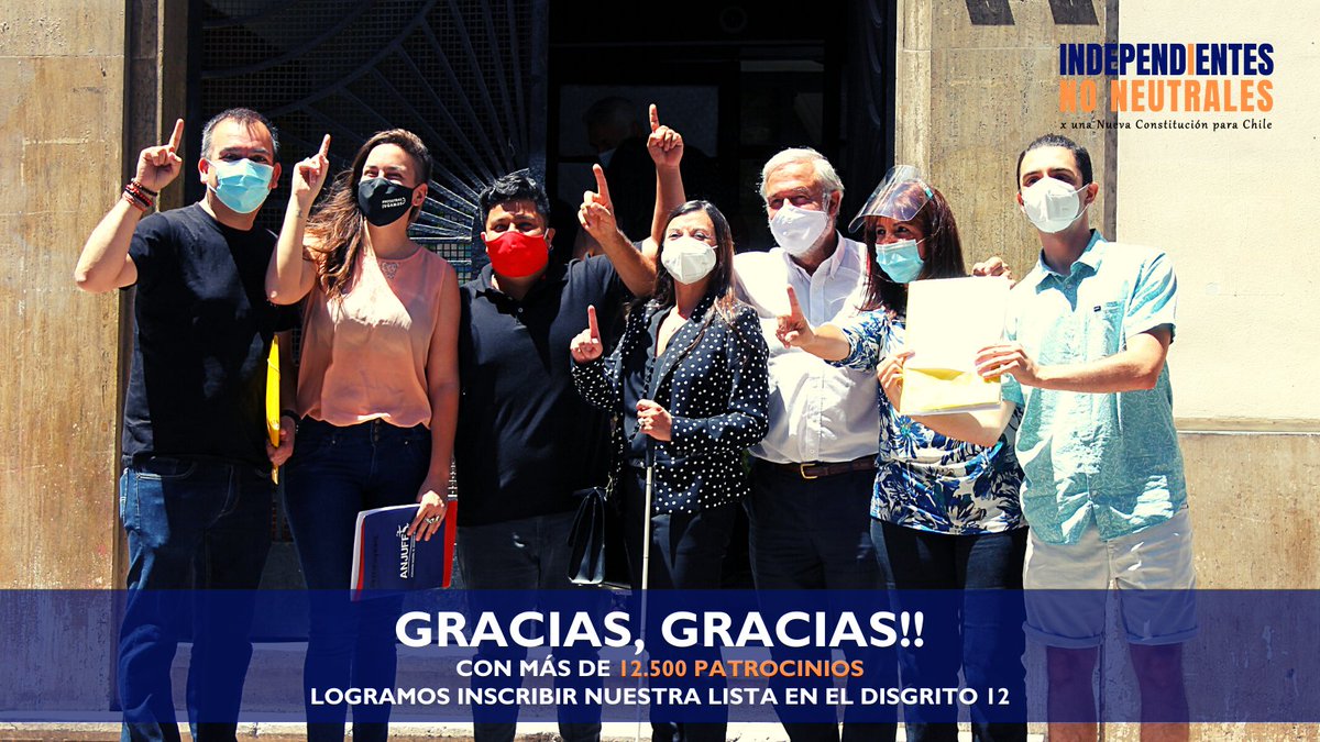 ¡Estamos demasiado emocionados y profundamente agradecidos! 
Con todas las dificultades que nos pusieron, nunca pensamos que lograríamos reunir esta cantidad de firmas, + de 12.500 patrocinios!
Seguiremos avanzando juntos, para construir una Nueva Constitución para todos y todas!