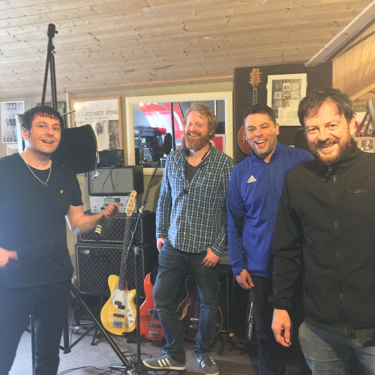 MulloyEnda's tweet photo. Last September I had the honour of recording Bass on @thedead60s (Matt MacManamon) new album #scallyfolk w @captainRedHook @miccronin first single out Friday https://t.co/OxLhpJ5vvQ https://t.co/rBjK12aPRV