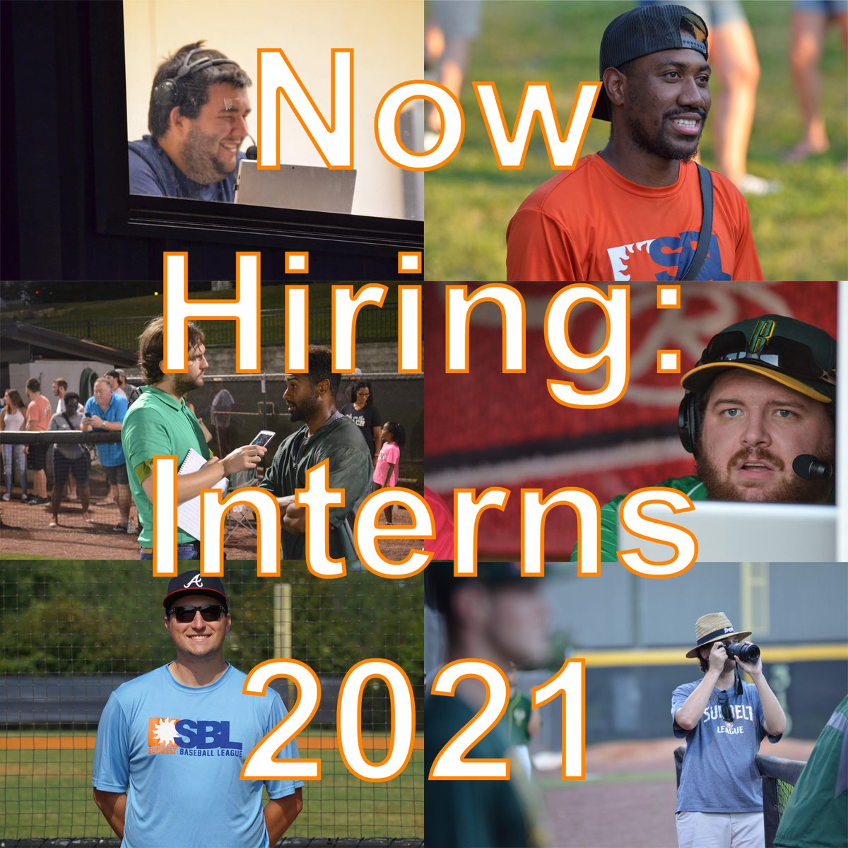 The Sunbelt League is now hiring interns for the 2021 season!  If you are a graduating high school senior or a college student who is interested in joining our team this summer, visit this link to see how to apply! sunbeltbaseball.pointstreaksites.com/view/sunbeltba…