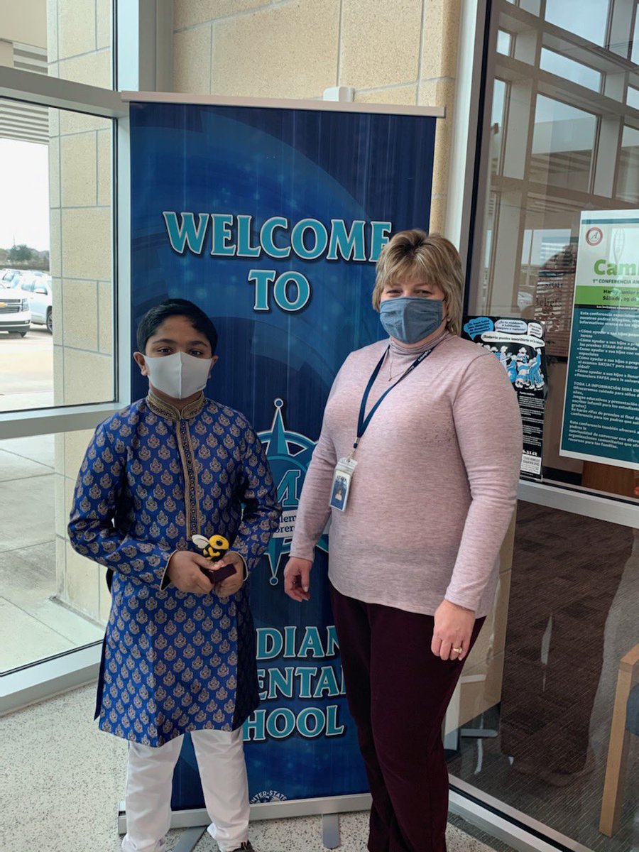 MeridianaElem's tweet photo. Congratulations to our Spelling Bee winner 5th grader Jonathan Varghese and runner-up 4th grader Joel Sunil!!  We’re so proud of you!! @MeridianaElem @AlvinISD https://t.co/MFn64q0ve6