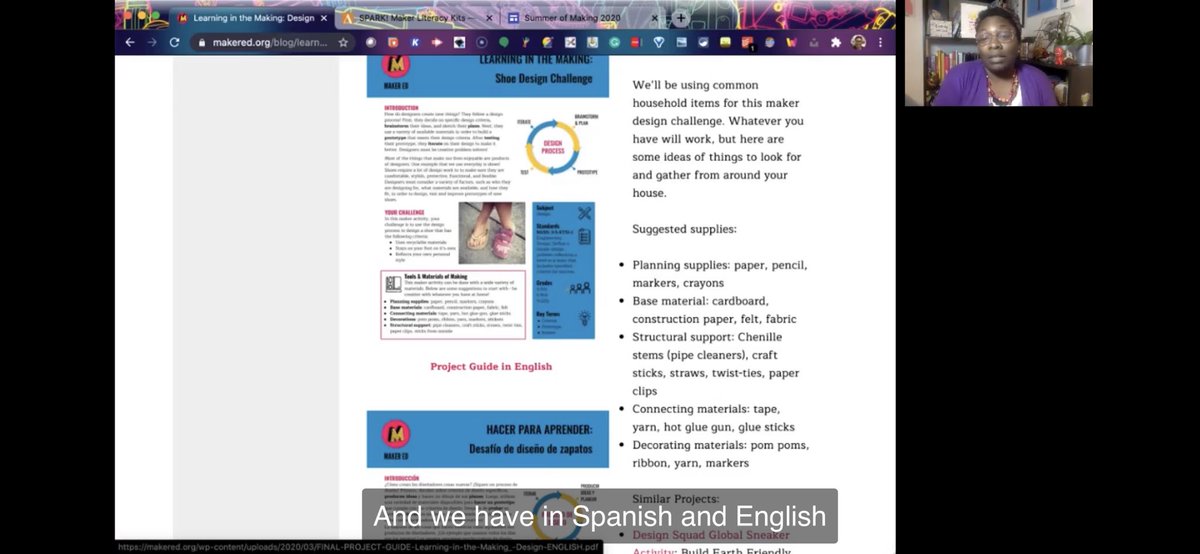 dmarigutierrez's tweet photo. During my lunch break I was able to listen to @cutenose76 session during day 2 of #LeadingEquitySummit! As a parent & educators I am encouraged of ways to have maker space w/ my children & others!
Great session! Can’t wait to dive into this site: https://t.co/LUf8Tb7nq3 https://t.co/NxFPUh1RQK