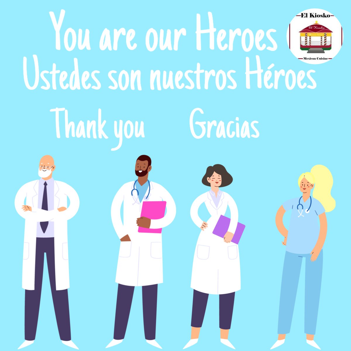 KioskoLlc's tweet photo. Hola amigos good morning to all our medical Heroes 🏥 El Kiosko it's coming to Greenway Musc Downtown charleston 02/08/21 mark your calendars amigos 11am - 2pm 😷 https://t.co/sa7UJ5kGGC