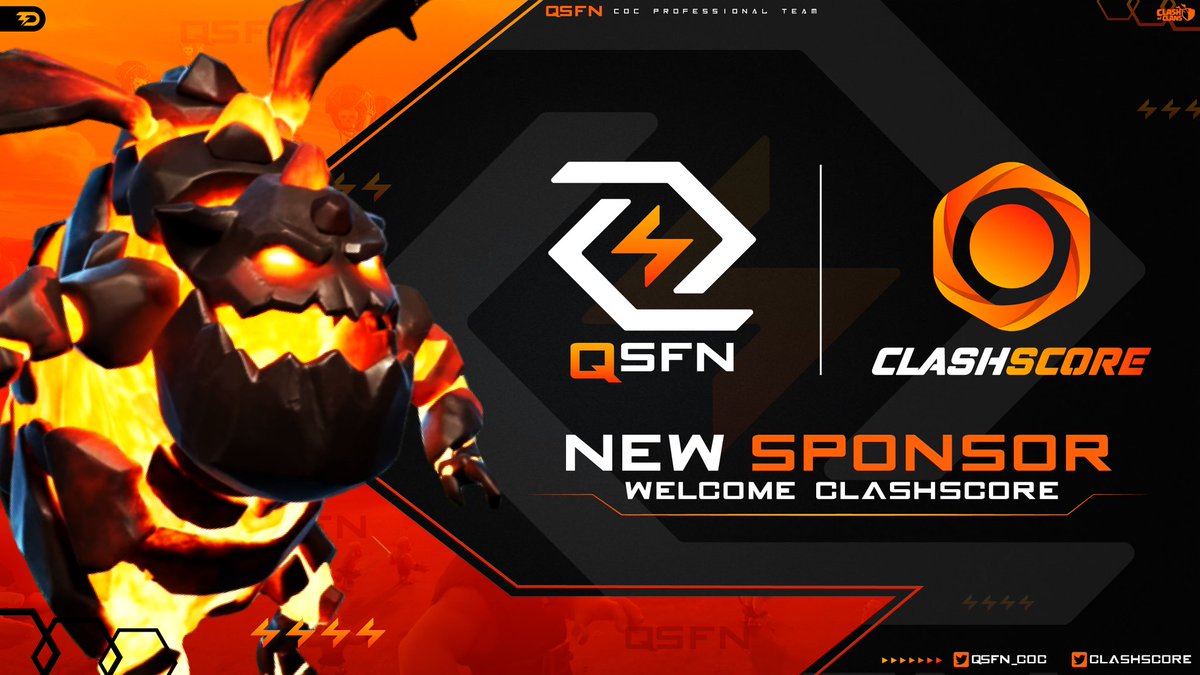 After a long wait we already have the new image for this year 2021 and will accompany us in each fight <a href="/ClashScore/">Clash Score</a>,new sponsor

Thank you for trusting the team and their work, also thank <a href="/Desink9/">Desink</a> for their great dedication and talent to develop our logo
#ClashOfClans