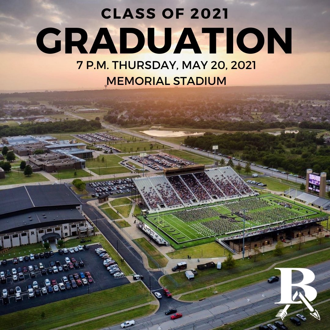 BAHSTigers's tweet image. The Class of 2021 will graduate at 7 p.m. on Thursday, May 20, 2021, at Memorial Stadium located on Broken Arrow High School's campus. This date is contingent on COVID-19 guidelines.

More: bit.ly/39olmAJ