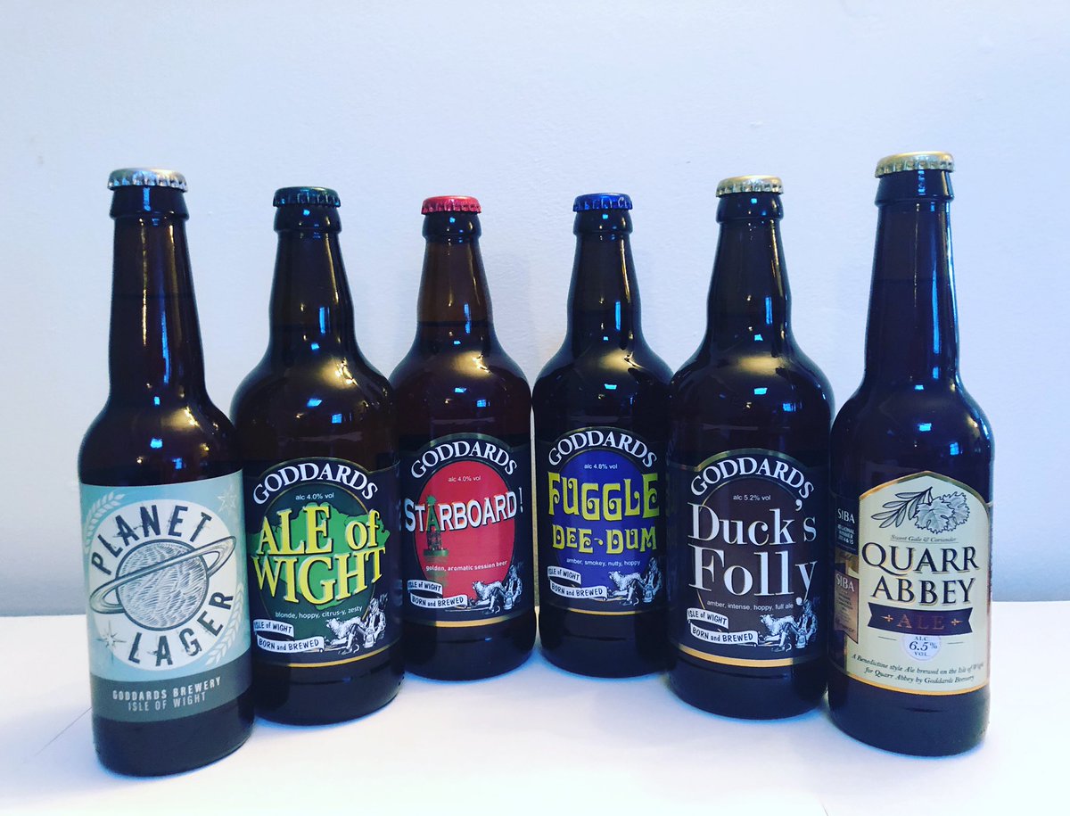 GoddardsBrewery's tweet photo. Something is being launched tomorrow involving these... wonder what it could be... #watchthisspace #aleofwight #starboard #fuggledeedum #ducksfolly #quarrabbeyale #planetlager #DeliverBrew #beertoyourdoor #isleofwightbornandbrewed #keepingthebeerflowing #cheers #tryanuary https://t.co/ijy2roAeMK