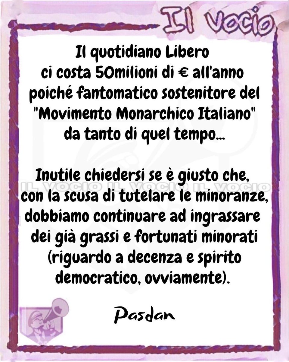 ilvocio's tweet photo. Pasdan @PASQUALEDANIEL2
#pasdan
#12gennaio #ilvocio
#quotidianolibero #sostenitore #MMI #twitter #account #limitato https://t.co/wCiway4rZS