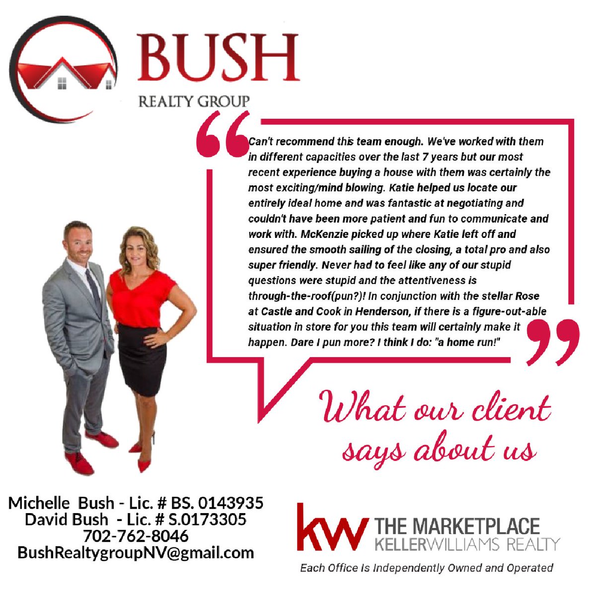 BushLVHomes's tweet photo. ❤️‼What our client says about us?💯❤️
#ClientSatisfaction
#ClientReview
#HappyClient
#BushRealtyGroup
#LasVegasAndHendersonRealtors
#RealEstate https://t.co/sUSHpPJt3B