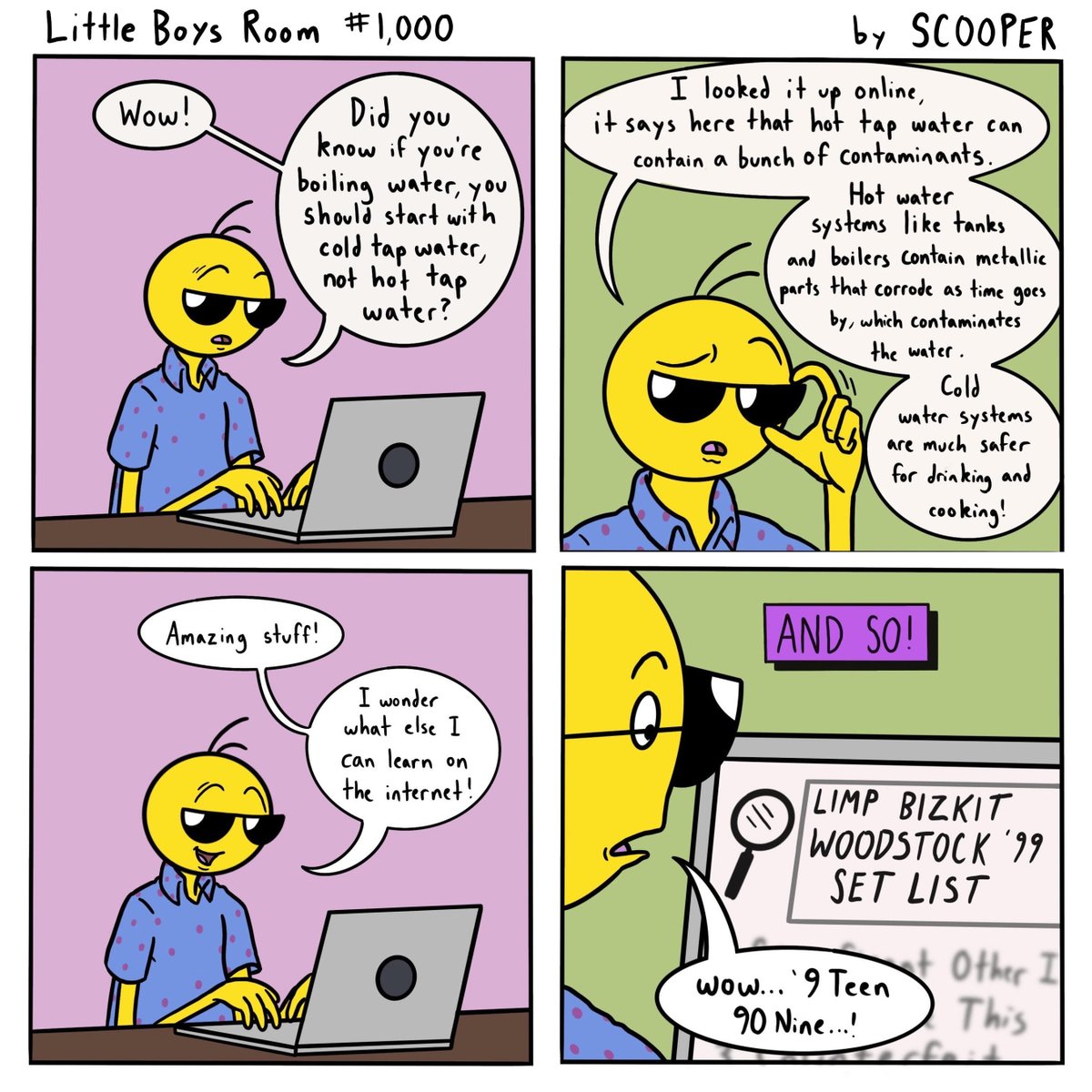 LBRcomic's tweet image. check out a new little boys room comic from me, scooper. please RT to spread the good news about @limpbizkit