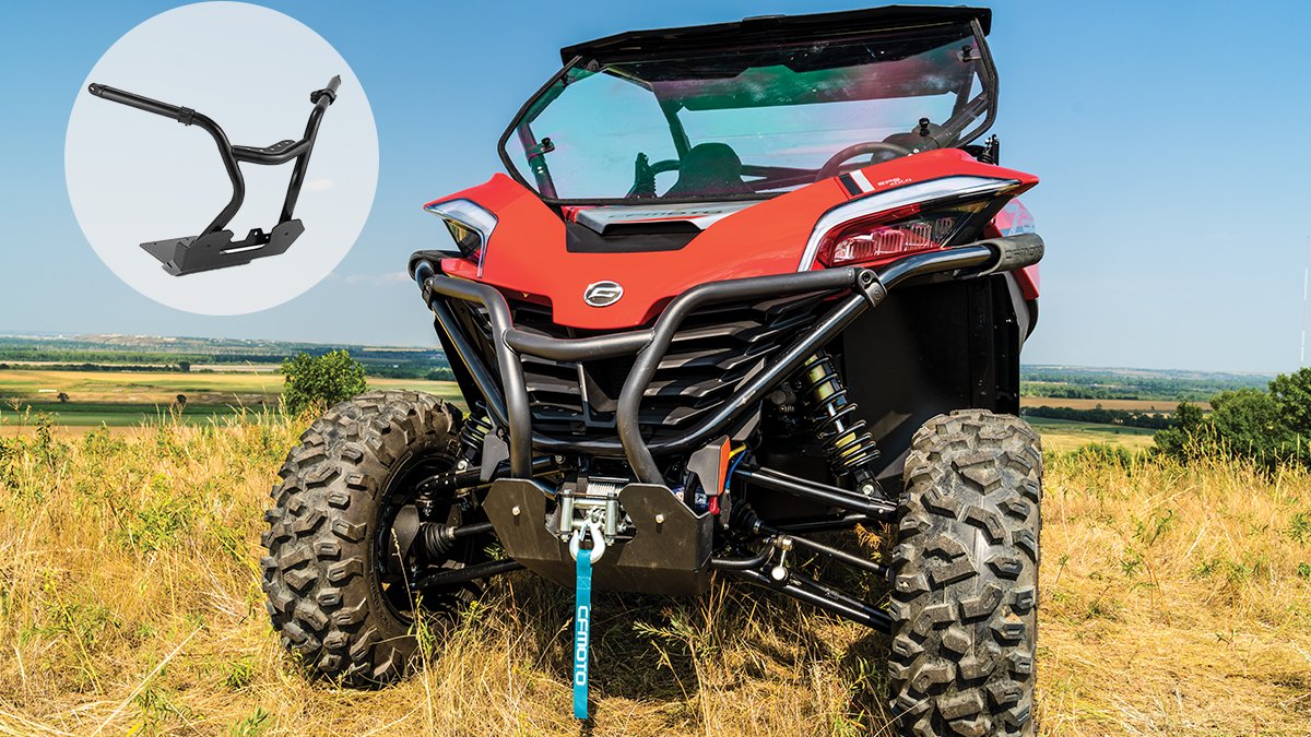 CFMOTO_USA's tweet photo. Check it out: ZFORCE 950 front bumpers!👊 Built with 1.5-inch thick powder-coated steel and includes a lower brush guard. 

MSRP $249.99 https://t.co/9Y4iyE4nw9 #cfmotoaccessories https://t.co/BAEc99drfm