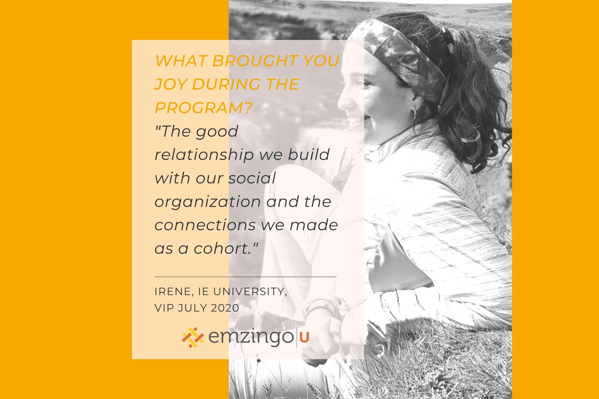 Even 6 months after Irene's programs, she still remembers the connections she made. And that's one of the reasons our programs stand out. For more information, PM us! 😎 #social #impact #programs #connections