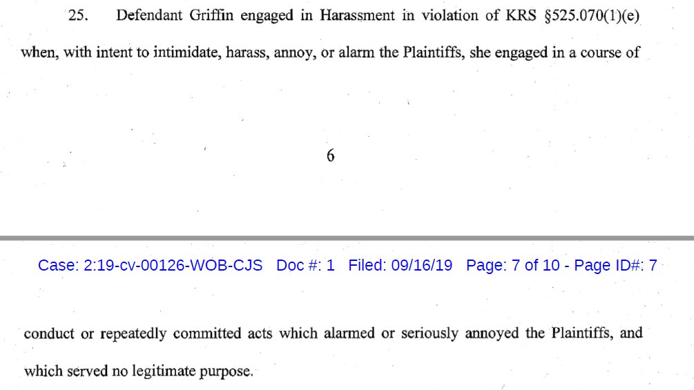 7/ The first two are harassment claims. Harassment laws are already used in constitutionally suspect ways by prosecutors; they don't need any help from plaintiffs' lawyers.