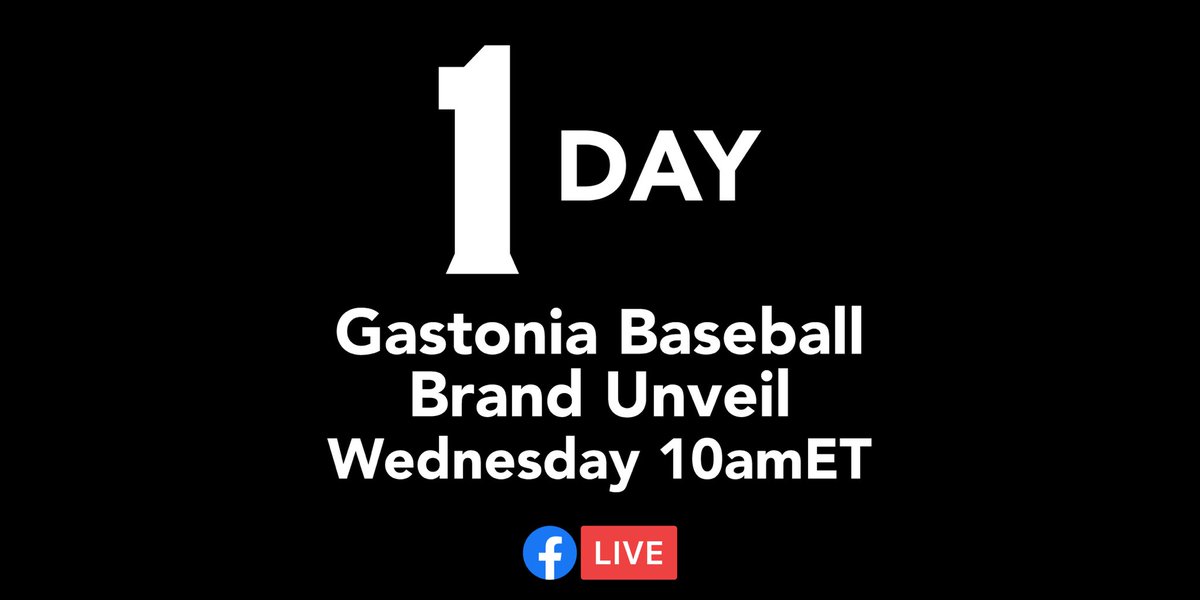 GastoniaProBall's tweet photo. ONE DAY TO GO!! 🤩⚾️💥 https://t.co/XGo1nFi8TO
