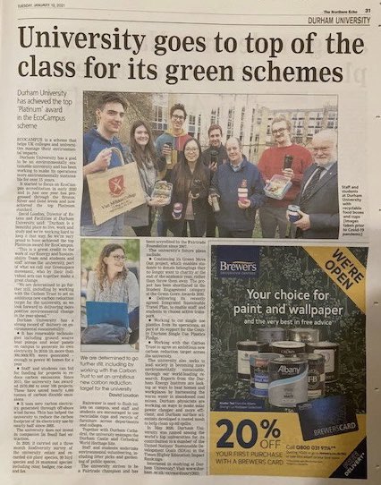 What wonderful news!! We have worked hard on our commitment to environmental sustainability at #Mildert inc. with <a href="/MildertGreen/">VM Green Comm</a> and are delighted to feature in the <a href="/TheNorthernEcho/">The Northern Echo</a> today as part of this <a href="/durham_uni/">Durham University</a> piece! #MildertMeans #environment @VM_Principal