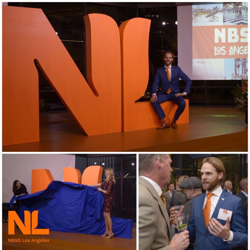 NLinSF's tweet photo. Congratulations to @NBSOLA. This week a year ago they opened their office in Los Angeles, connecting Dutch business to Los Angeles.
From sustainability to creative industries, thank you for strengthening the ties between NL & LA. I’m looking forward to the years ahead. #NLinLA https://t.co/TFvYvNikzU