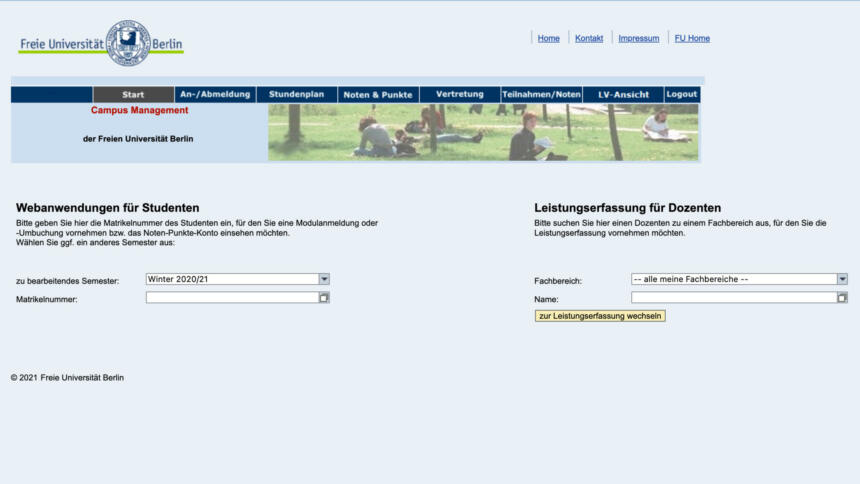 netzpolitik's tweet photo. Datenschutz-GAU: Freie Universität Berlin gab Studierenden vollen Zugriff auf alle Prüfungsdaten.

Studierenden wurden erst nach einer Anfrage von @netzpolitik_org an die FU-Pressestelle die Sonderrechte entzogen. Sorry.

https://t.co/MgifGjNUJH https://t.co/Orj7Kob2gK