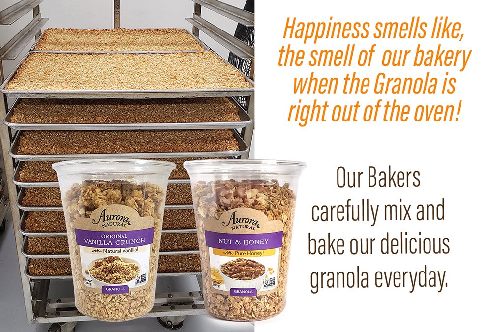 AuroraNatural's tweet photo. Fresh Baked Granola right out of the oven! 
#Auroranatural #Granola 
https://t.co/sKiCZhUclV https://t.co/cjwTKxVE88