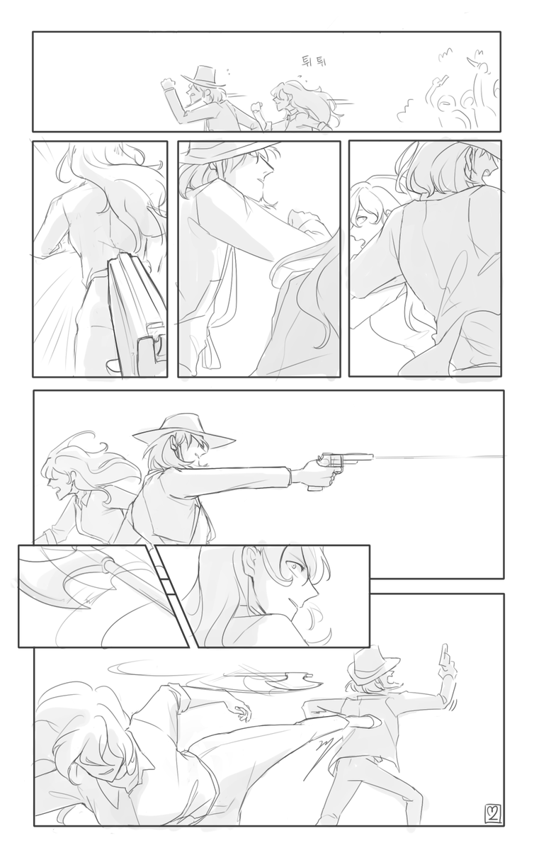 #LupinIII 가끔은 서로 도와주기도 한다