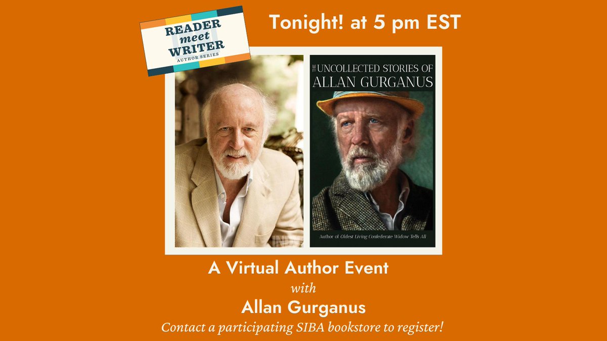 LiverightPub's tweet photo. Join us tonight at 5 pm EST for our @SIndies @readermtwriter event for Allan Gurganus, in discussion w/ @WileyCashAuthor about Gurganus' new UNCOLLECTED STORIES, in stores today! Happy #PubDay, Allan! https://t.co/3Ml3kscUJI #ReaderMeetWriter https://t.co/l2ekdYKy9v