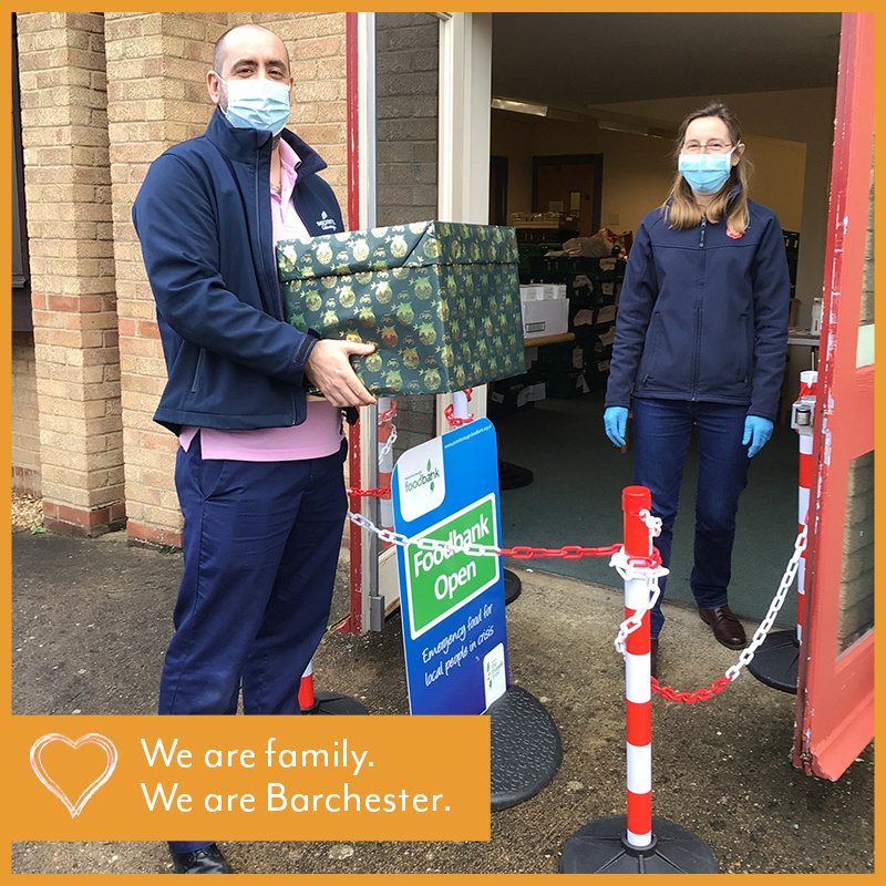 Team members at Hampton Grove Care Home, Peterborough recently ran a food collection to donate to their local @salvationarmyuk food bank - a charity close to two residents Join our family 👇 For current vacancies and to apply, visit #BarchesterTogether
