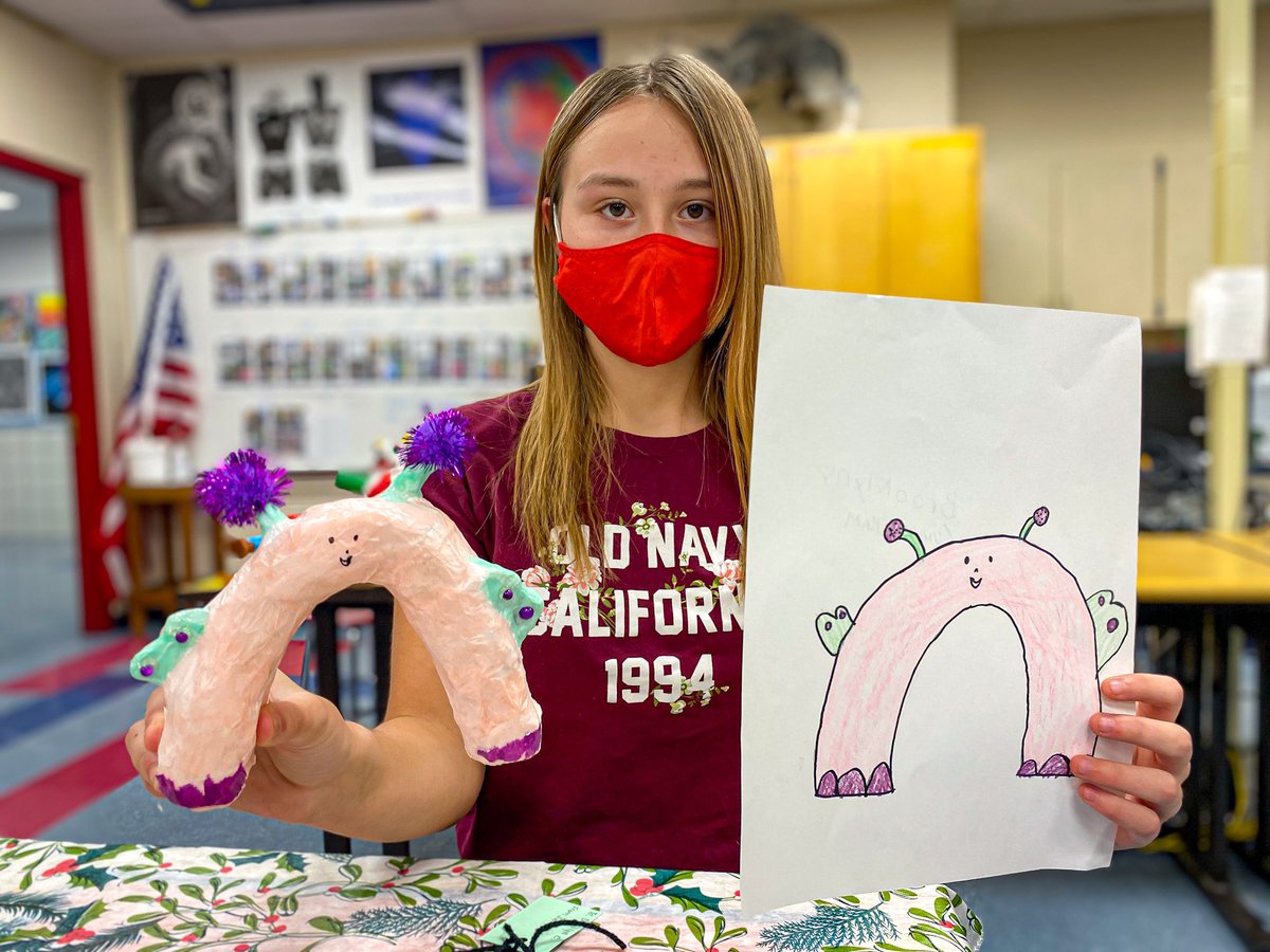 LeRoy_CSD's tweet photo. The monsters are coming to life!
Ms. Castro’s annual collab w/ @LeRoyWSS’s Mrs. Skyer’s 2nd graders is making great progress!
Our 7th grade Knights are taking the 2nd graders’ 2D drawings and creating fun 3D monsters out of them! Stay tuned!
#LRart💪
#KnightsHelpingKnights https://t.co/IYizgyVjKO