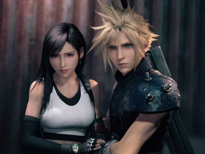 Why Cloud is so soft when it comes to Tifa ???? can you see those eyes? Those hands? ??? 