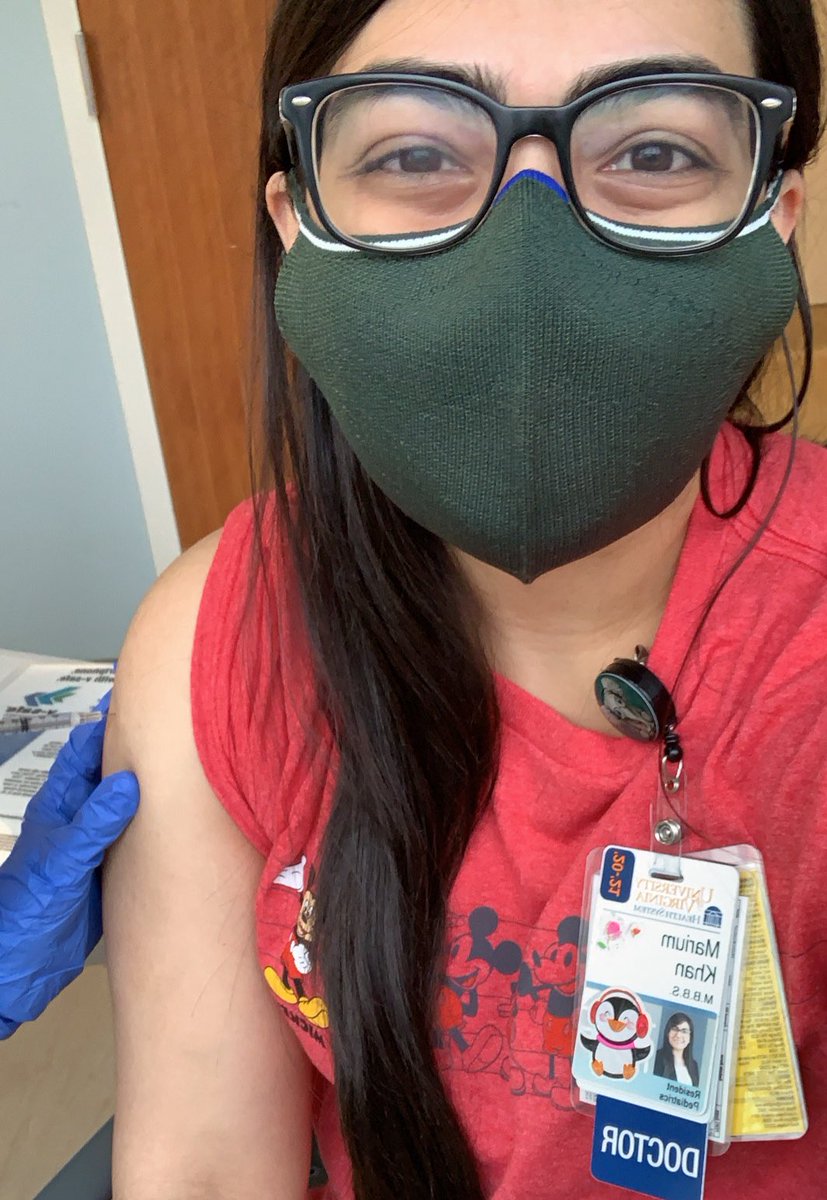 mariumnk's tweet photo. Received my 2nd covid vaccine yesterday and rocked my Mickey Mouse t-shirt to emphasize my absolute joy and honestly magical feelings brought on by this scientific feat! 🤓🤩🙌🏼 #VaccinesWork #COVIDVaccination #igotmyshot https://t.co/rYNFZFKmLK