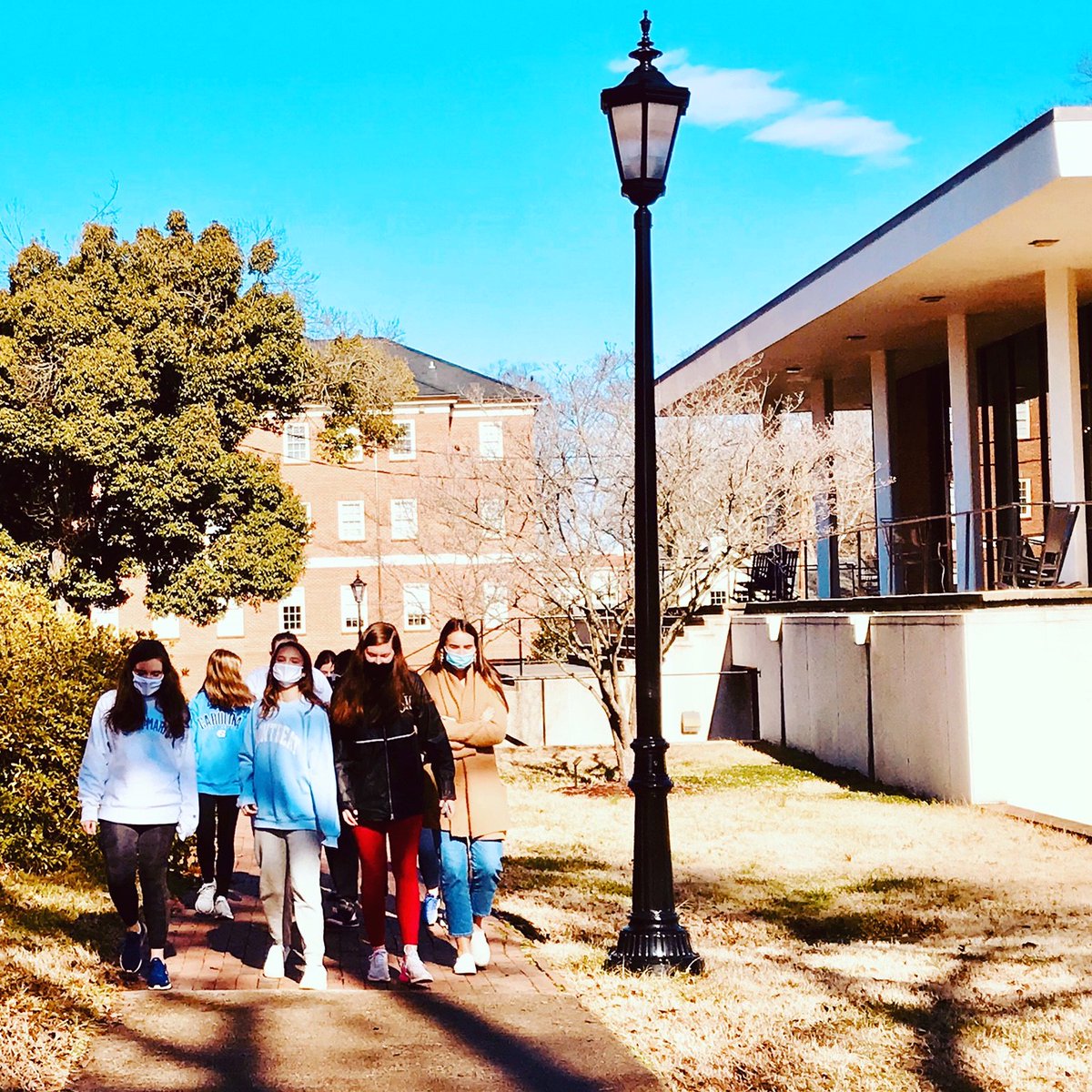 SaintMarysNC's tweet image. We are masked up and happy to be back together on campus after the long break and in our regular school routine for second semester!  #wevegotthis #springsemester2021